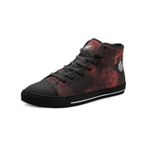 MDK Red Stressed Unisex High Top Canvas Shoes